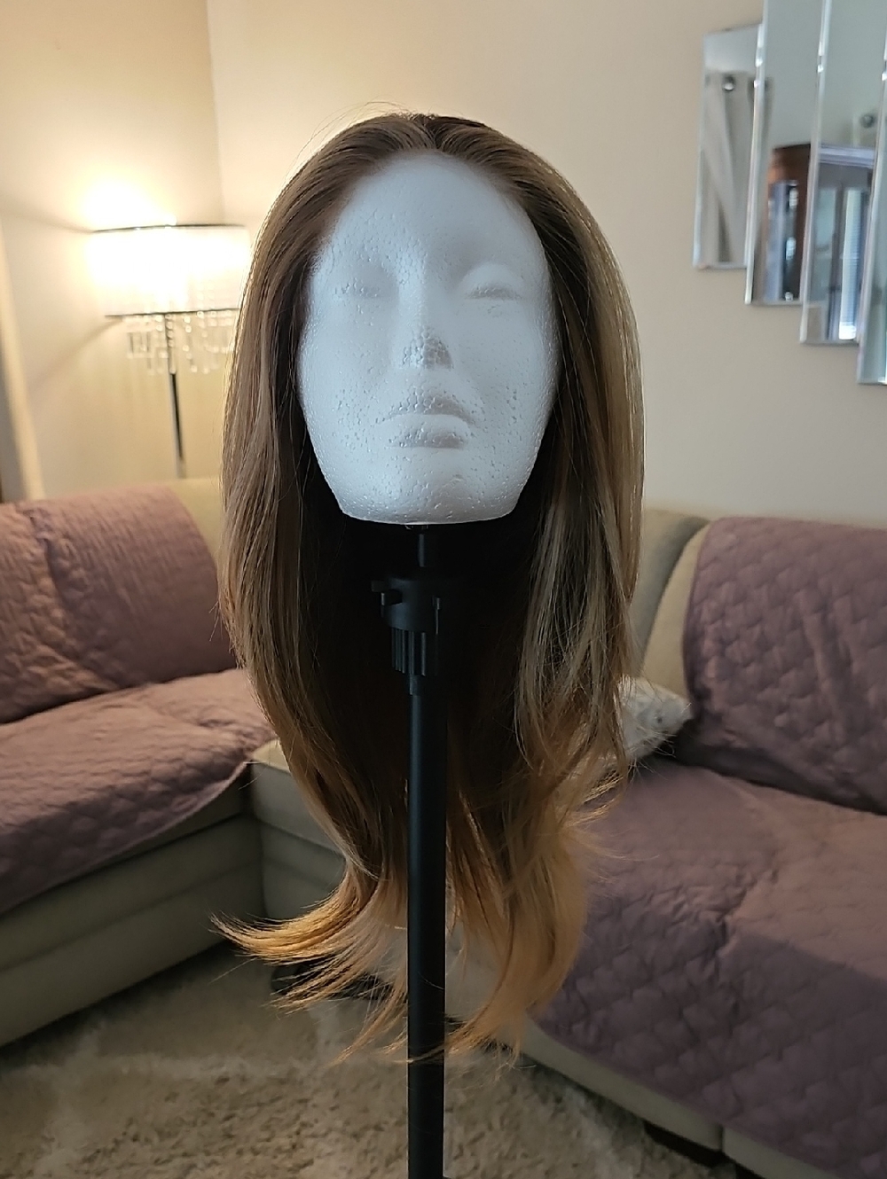 Chelsey Smith Crowns Tristan Light Brown to Blonde Ombre Long Synthetic Wig